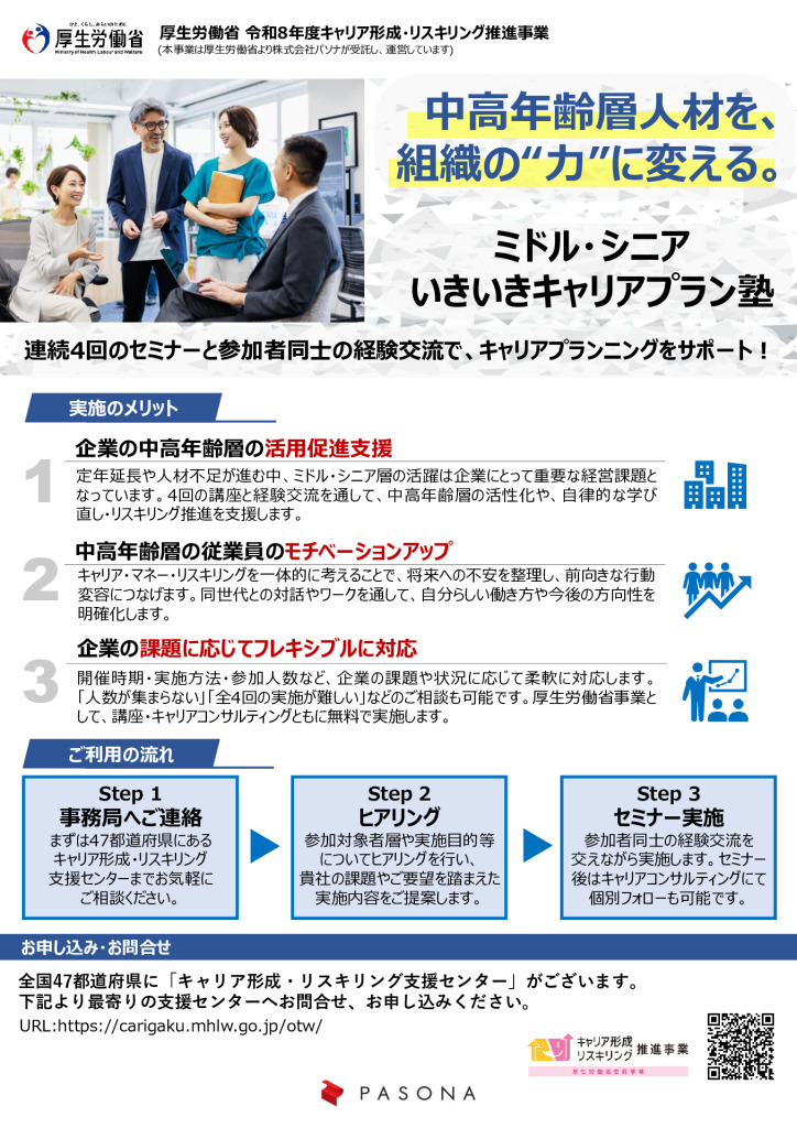 ミドル・シニアキャリアプラン塾2026のサムネイル